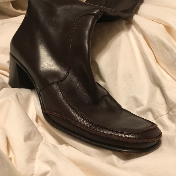 Via Spiga dark brown leather boots - Picture 8 of 8